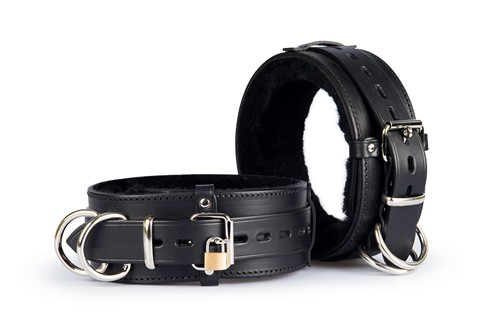 Lockable Heavy Duty Thigh Restraint with Sheepskin Lining